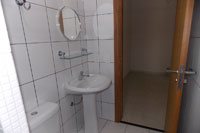 Banheiro da kitnet não mobiliada