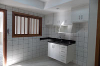 Cozinha não mobiliada.